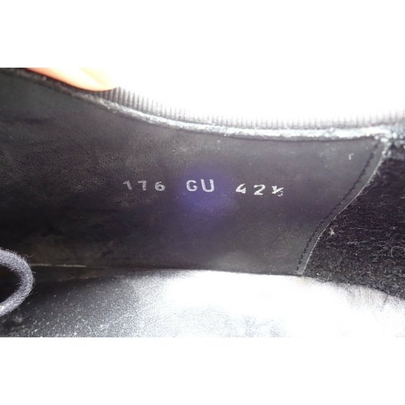 Giorgio Armani Black Patent Leather Whole Cut Tuxedo Oxfords Shoes Mens 42.5 / 9 main image 5